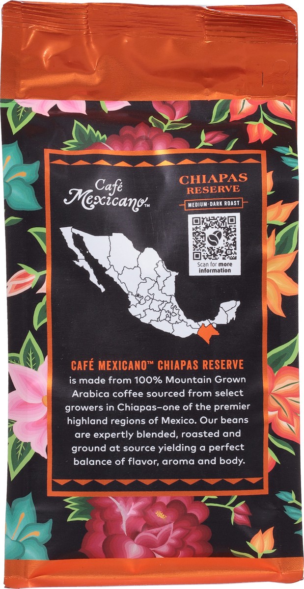 slide 3 of 12, Cafe Mexicano Medium-Dark Roast Ground Chiapas Reserve Coffee 12 oz, 
