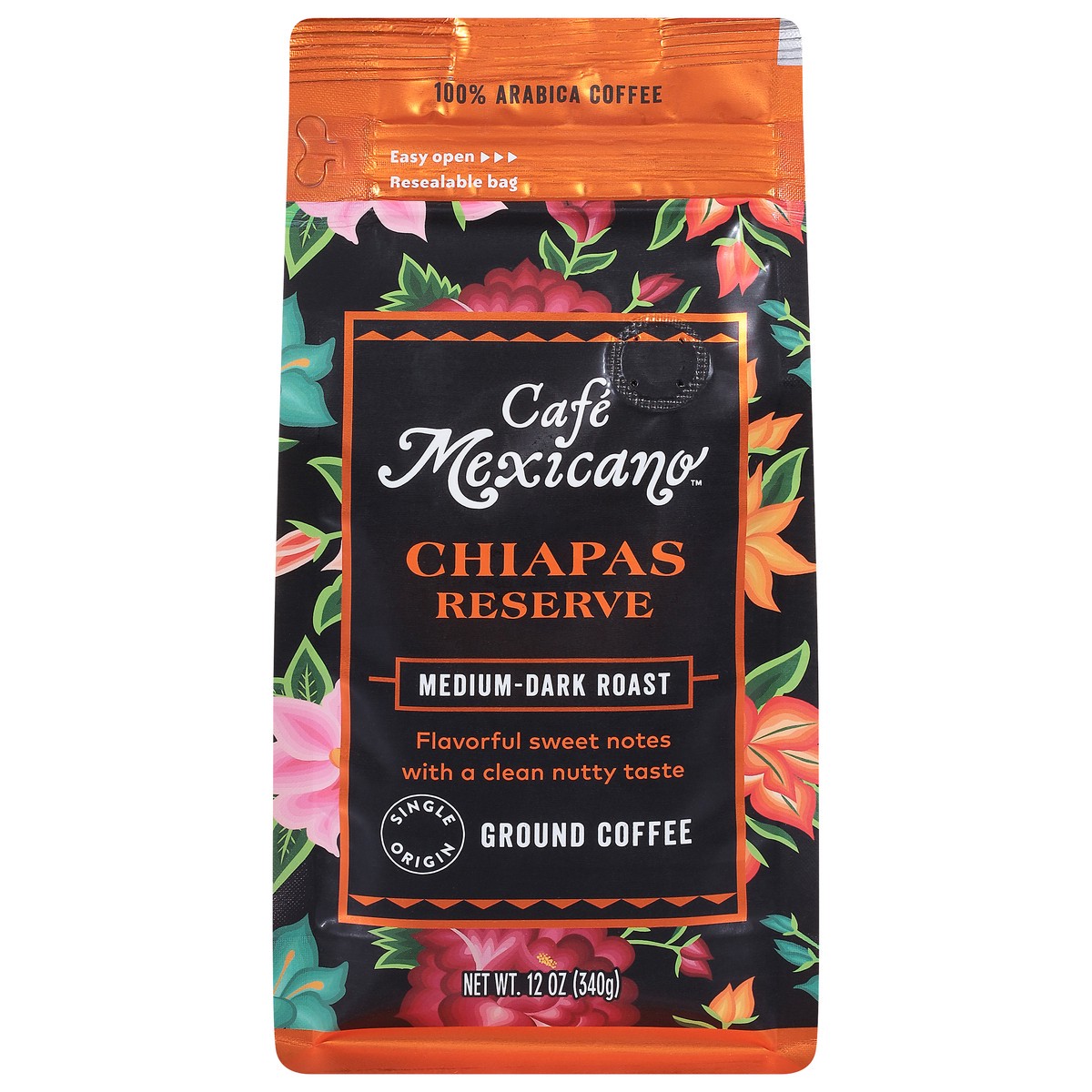 slide 6 of 12, Cafe Mexicano Medium-Dark Roast Ground Chiapas Reserve Coffee 12 oz, 