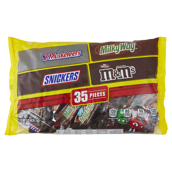 slide 1 of 1, Mixed Chocolate Variety Halloween Fun Size Candy, 15.03 oz