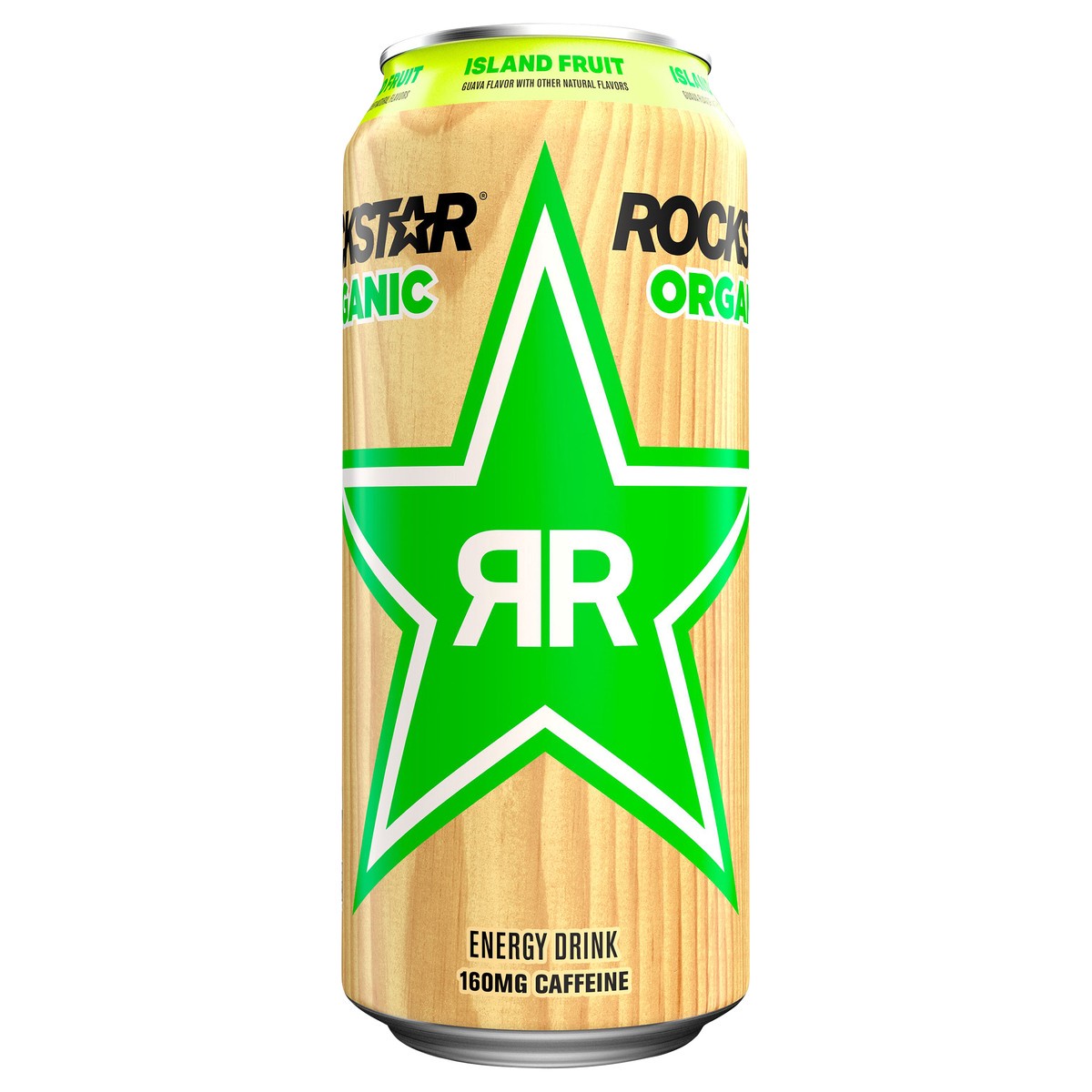 slide 1 of 5, Rockstar Organic Energy Drink Island Fruit Guava 16 Fl Oz, 16 oz