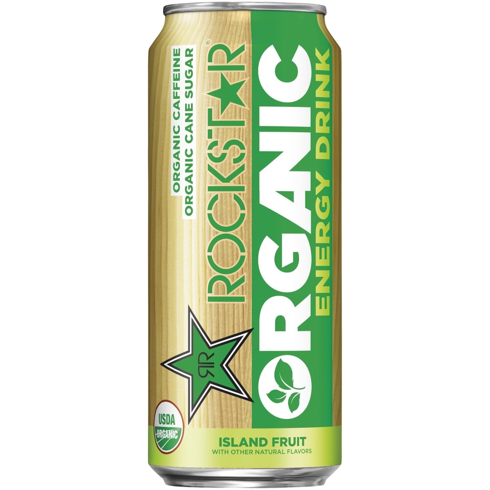 slide 1 of 5, Rockstar Organic Island Fruit Energy Drink, 16 oz
