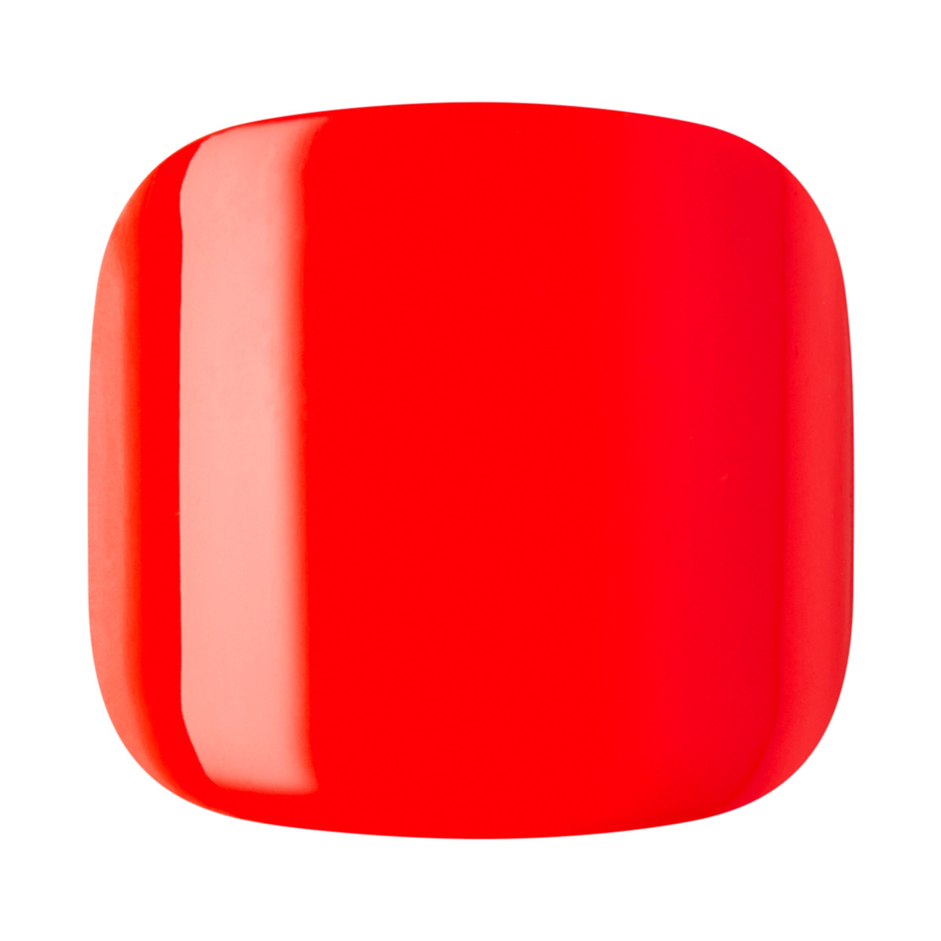 slide 2 of 5, imPRESS Color Press-On Toenails, No Glue Needed, Neon Orange, Square, 27 Ct., 28 pc