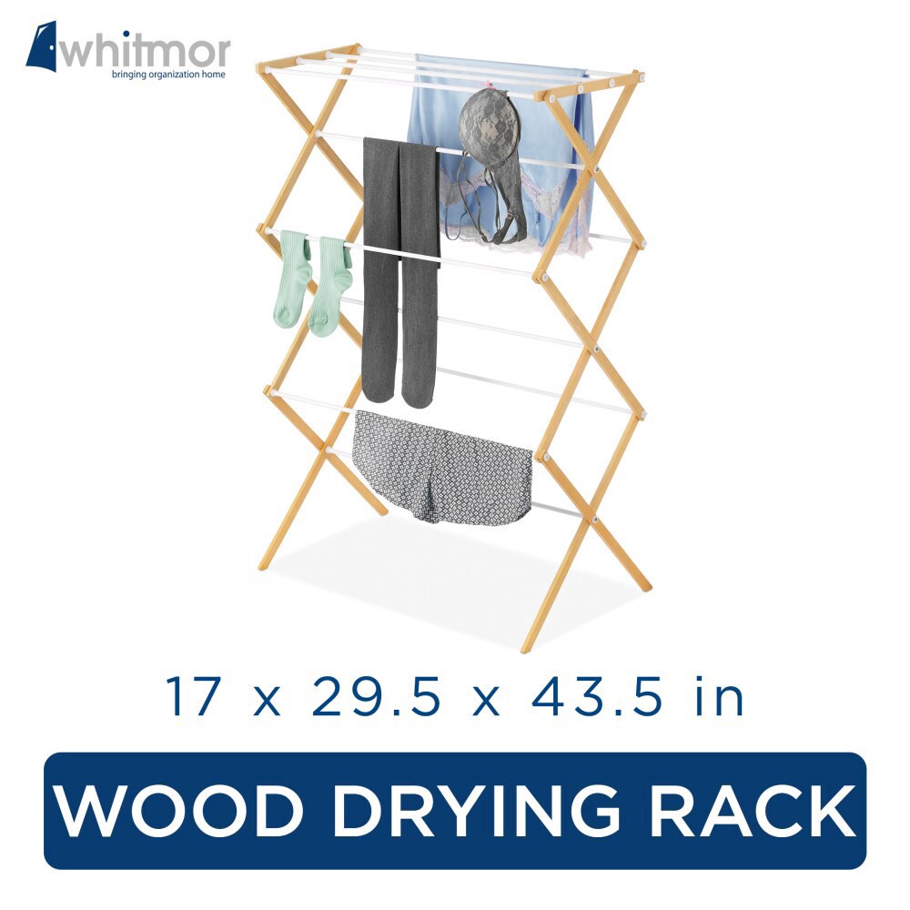 slide 2 of 2, WHITMOR Wooden Drying Rack, 1 ct
