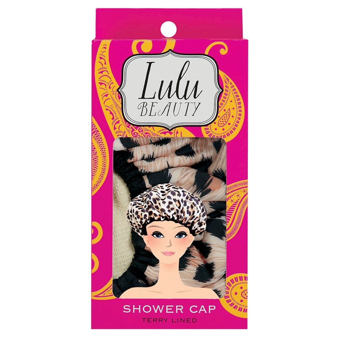 slide 1 of 1, Lulu Beauty Safari Spots Shower Cap, 1 ct