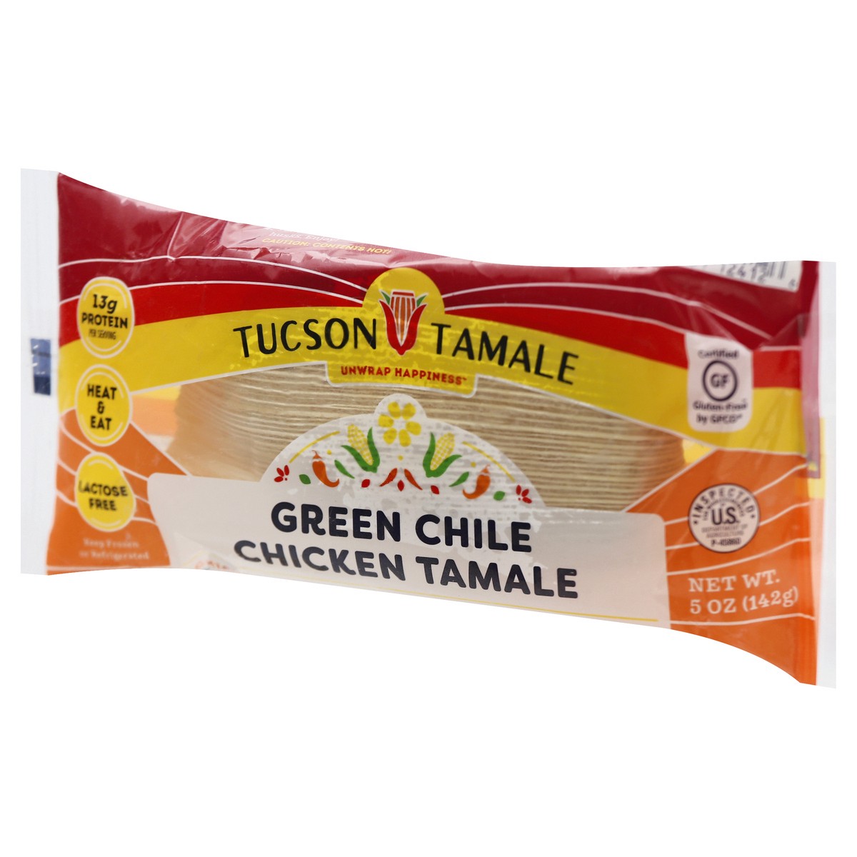 slide 6 of 9, Tucson Tamale Green Chile Chicken Tamale 5 oz, 5 oz