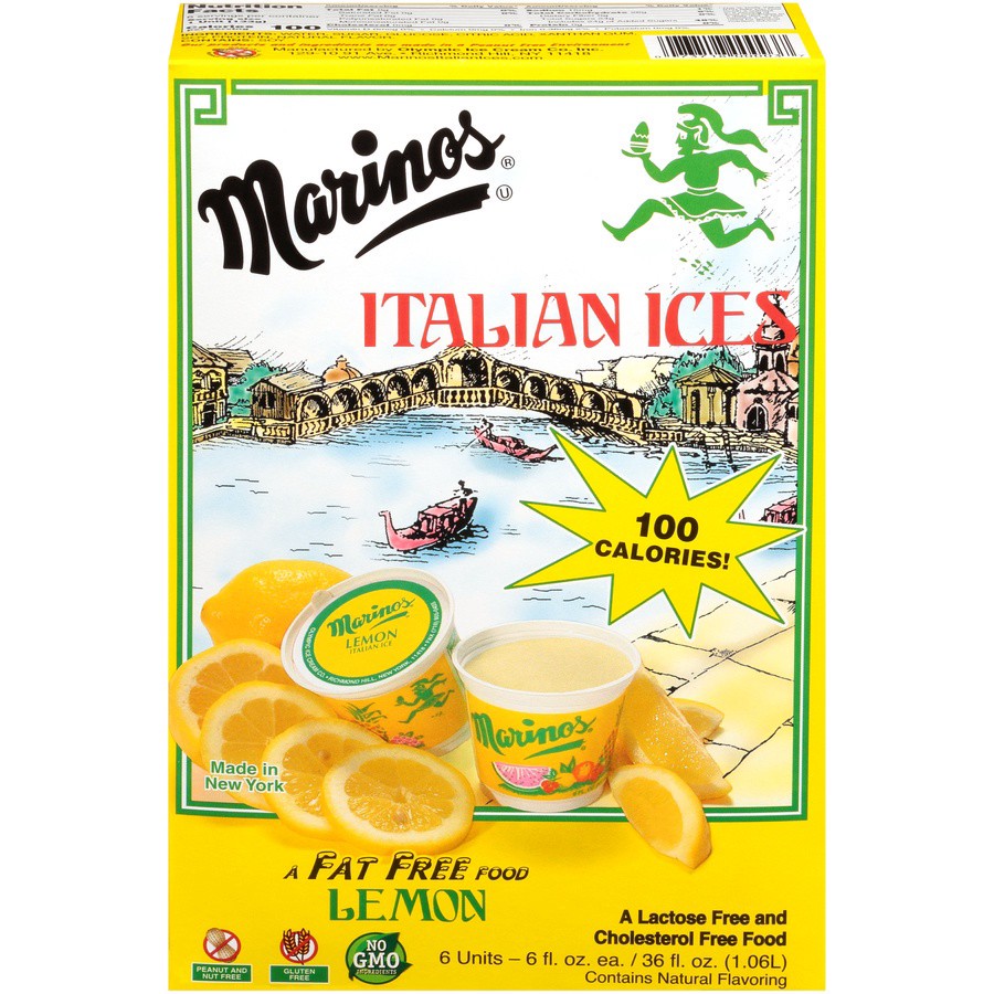 slide 1 of 8, Marino's Ice Cup Lemon, 6 ct; 36 fl oz