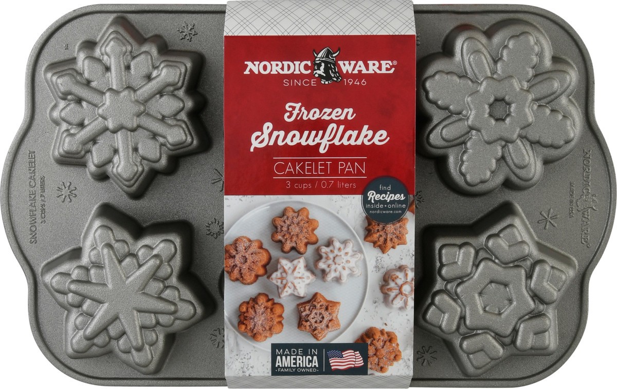 slide 6 of 9, Nordic Ware Frozen Snowflake Cakelet Pan 1 ea, 1 ct