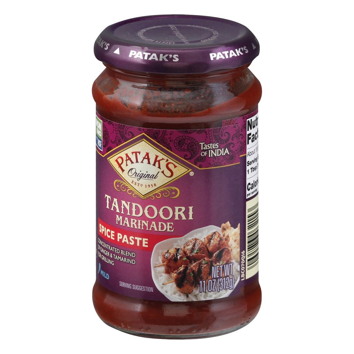 slide 4 of 13, Patak's Mild Tandoori Marinade Spice Paste 11 oz, 11 oz