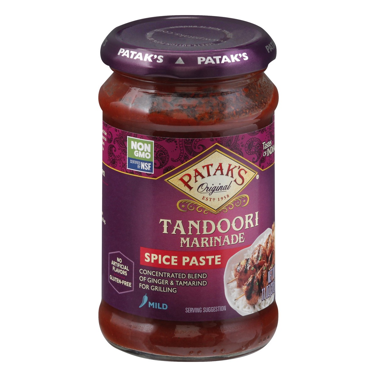 slide 9 of 13, Patak's Mild Tandoori Marinade Spice Paste 11 oz, 11 oz