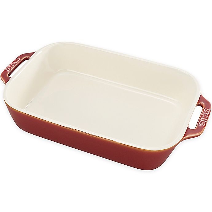 slide 1 of 1, STAUB Rustic Ceramic Bakers, Red, 1 ct