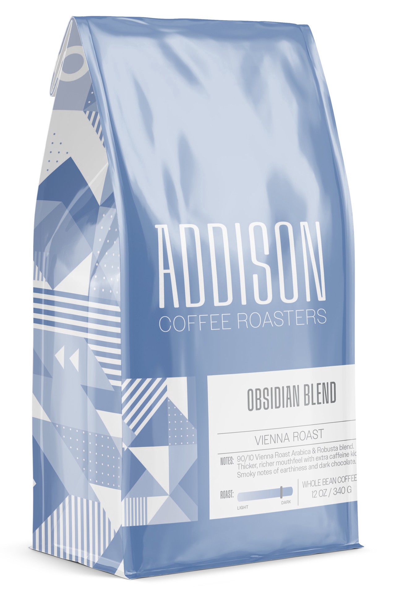 slide 1 of 1, Addison Coffee Roasters Obsidian Blend Whole Bean Coffee, 12 oz