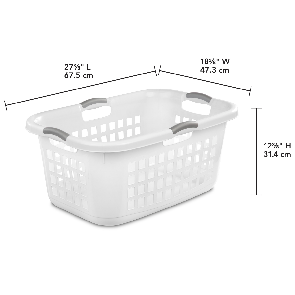 slide 6 of 17, Sterilite Ultra Rectangle Laundry Basket, 1 ct