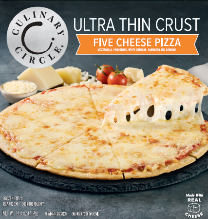 slide 1 of 1, Culinary Circle Thin Crust Pizza Tc 5 Cheese, 14.8 oz