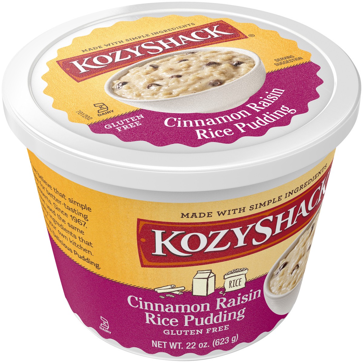 slide 9 of 14, Kozy Shack Cinnamon Raisin Rice Pudding, 22 oz