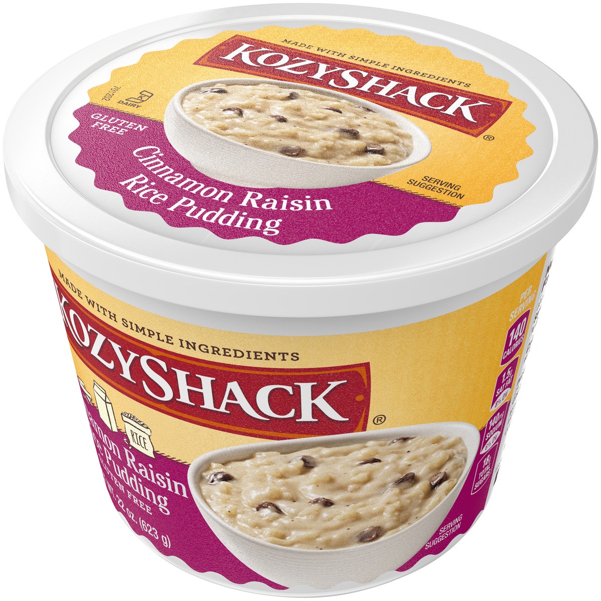 slide 5 of 14, Kozy Shack Cinnamon Raisin Rice Pudding, 22 oz