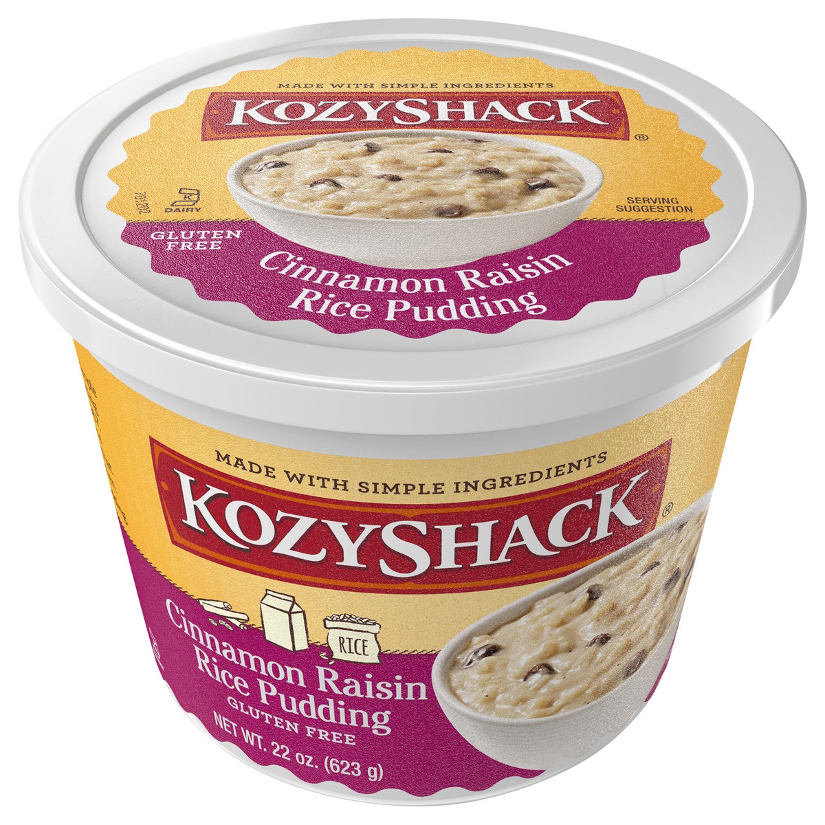 slide 4 of 14, Kozy Shack Cinnamon Raisin Rice Pudding, 22 oz