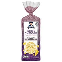 Quaker Rice Cakes, White Cheddar