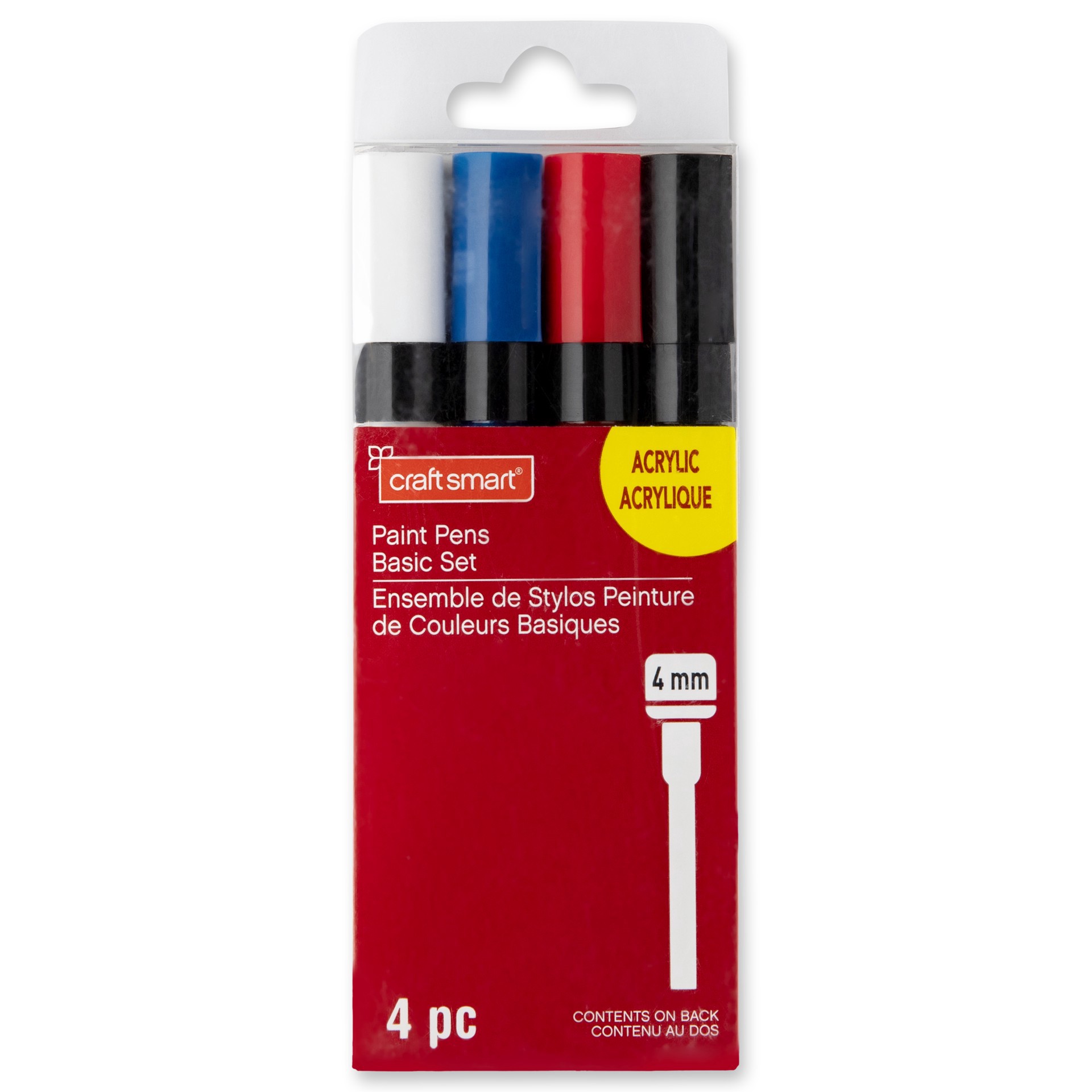 slide 8 of 8, 4mm Permanent Paint Pens Basic Set By Craft Smart, 4 mm