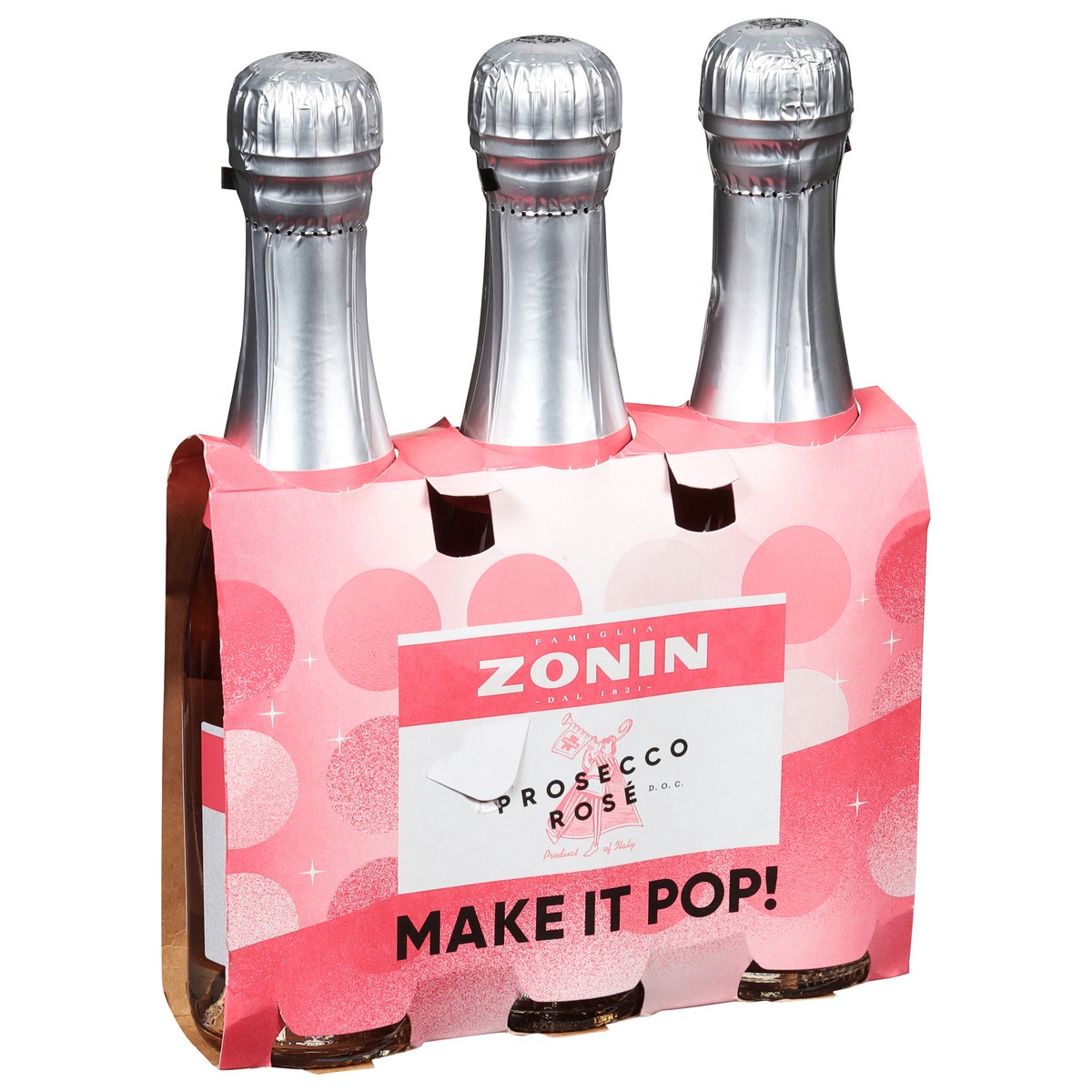 slide 4 of 4, Zonin Proscecco Rose, 187 ml