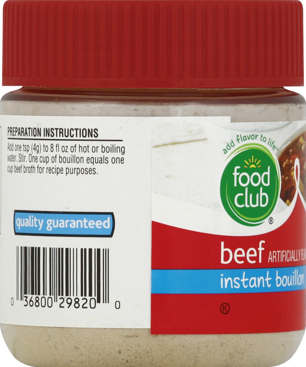 slide 3 of 6, Food Club Beef Instant Bouillon, 4 oz