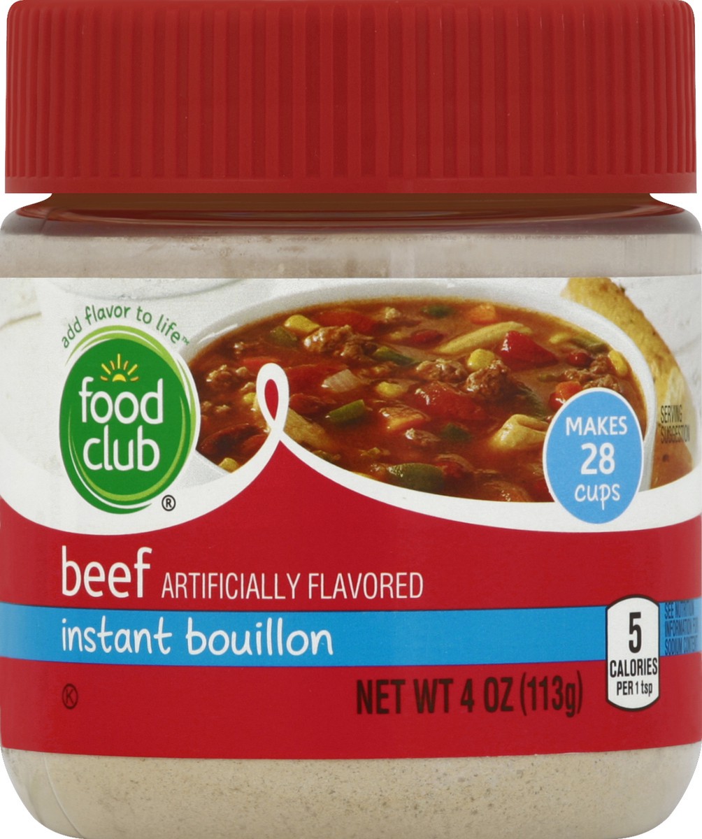 slide 5 of 6, Food Club Beef Instant Bouillon, 4 oz