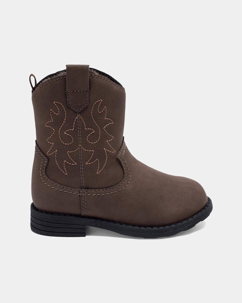 slide 5 of 6, Carter's Toddler Boy Cowboy Boots - Brown Brown 9, 1 ct