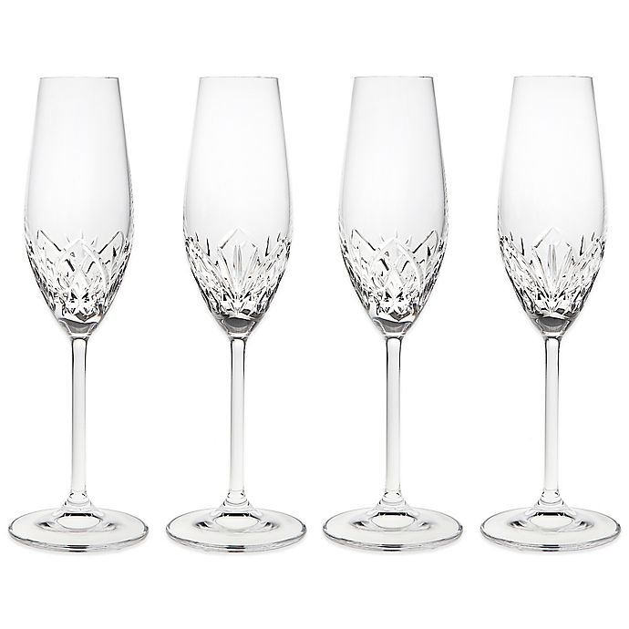 slide 1 of 1, Godinger Dublin Reserve Champagne Flutes, 4 ct