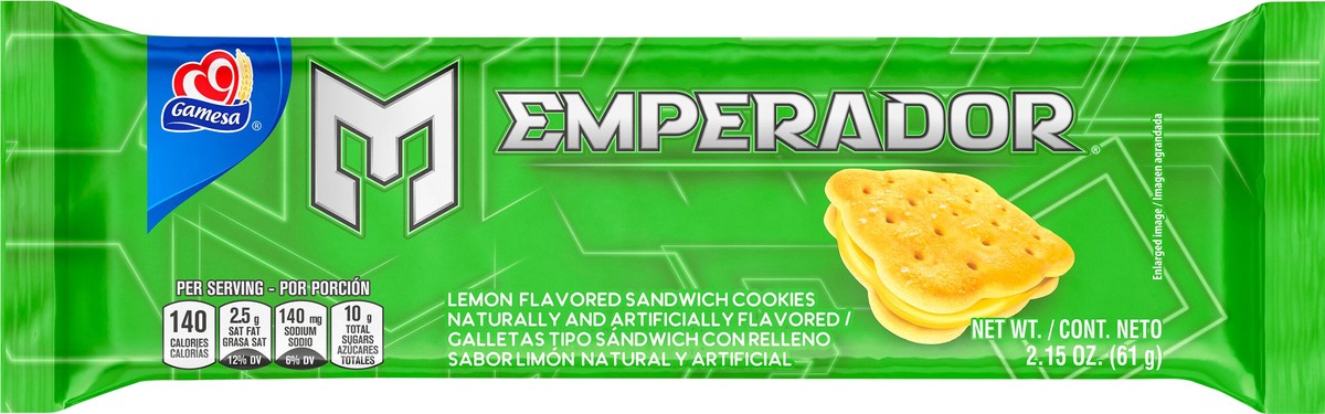 slide 3 of 3, Gamesa Emperador Lemon Cookies, 1 ct