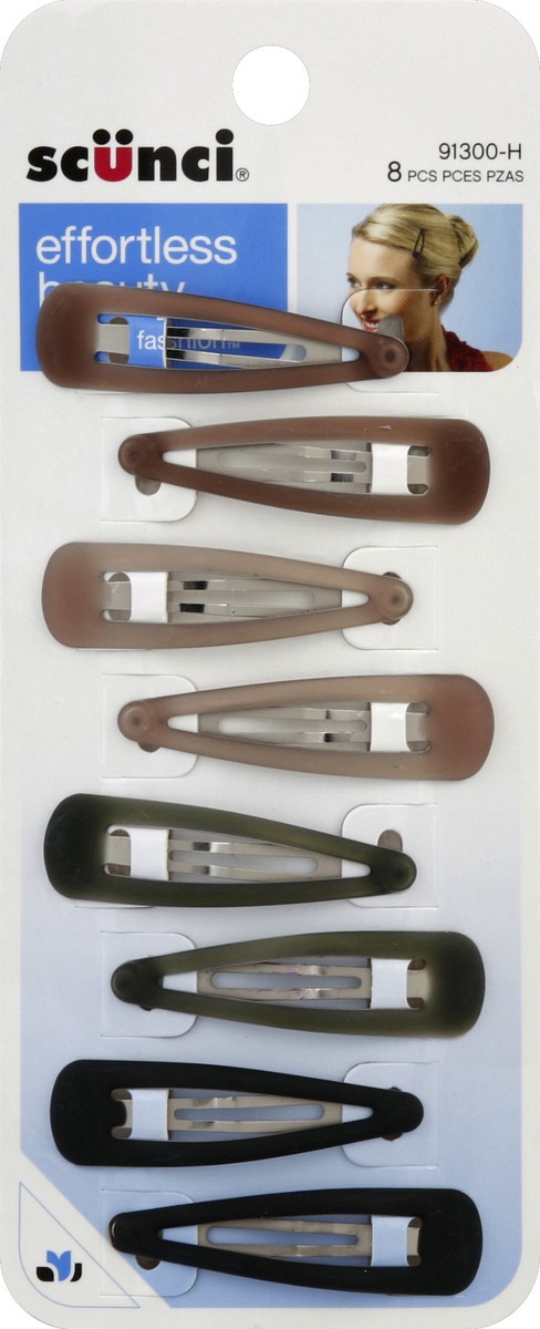 slide 2 of 2, scünci Barrettes, Assorted, 8 ct