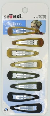 slide 1 of 2, scünci Barrettes, Assorted, 8 ct