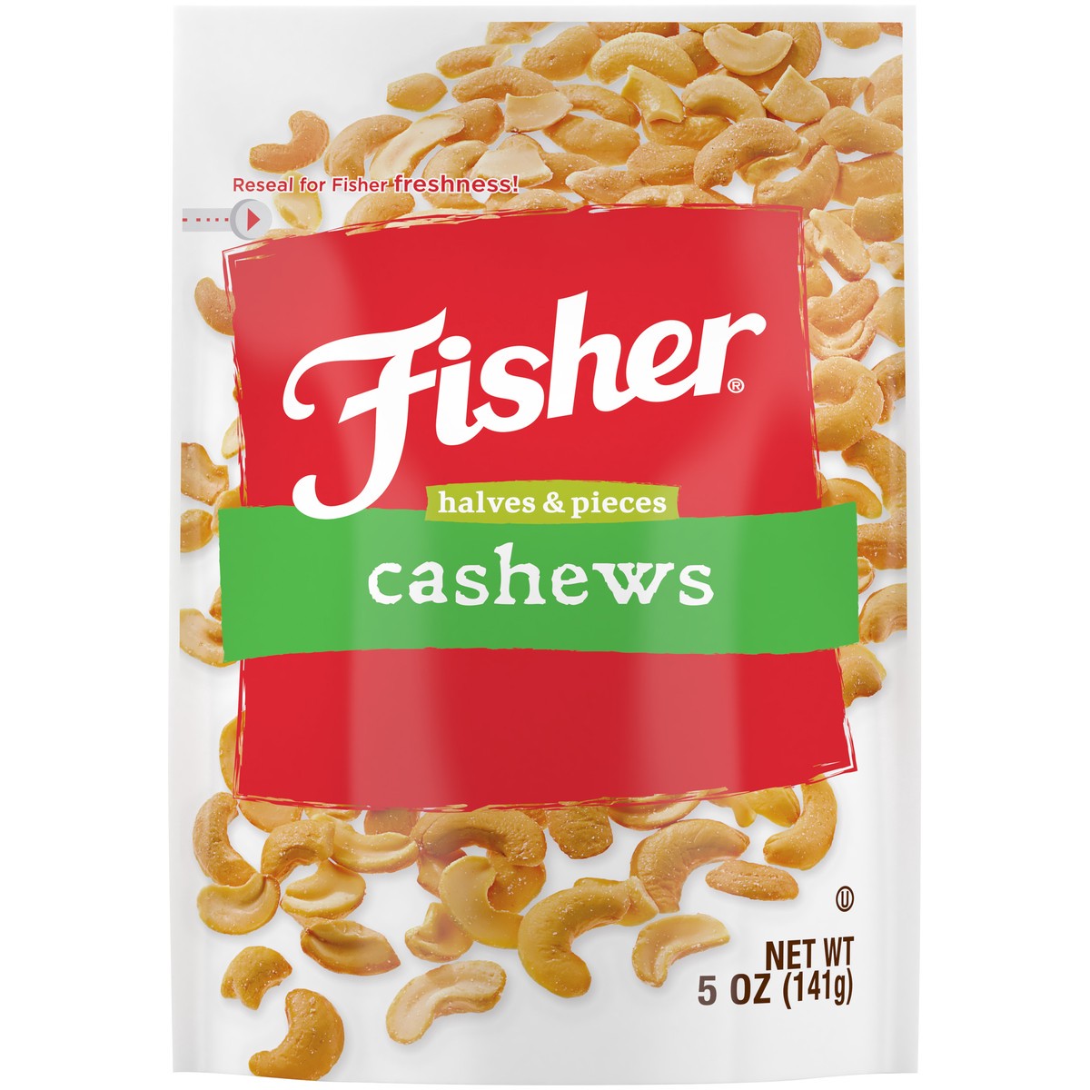 slide 4 of 14, Fisher Cashew Halves & Piece, 5 oz