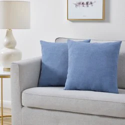 Everyday Living Textured Woven Decorative Pillow - 2 Pack Light Blue