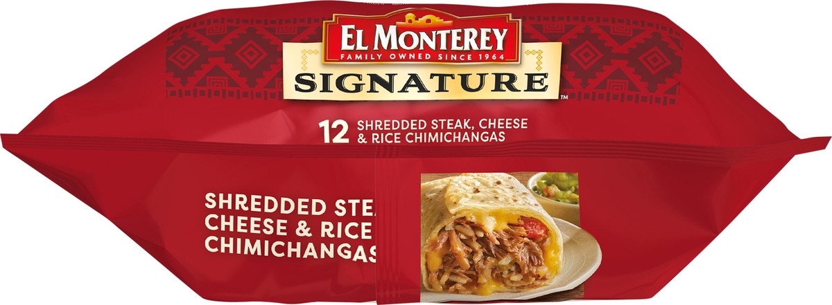 slide 6 of 7, El Monterey Signature Steak Cheese & Rice Chimichangas 12 Count - 54 Oz, 12 ct