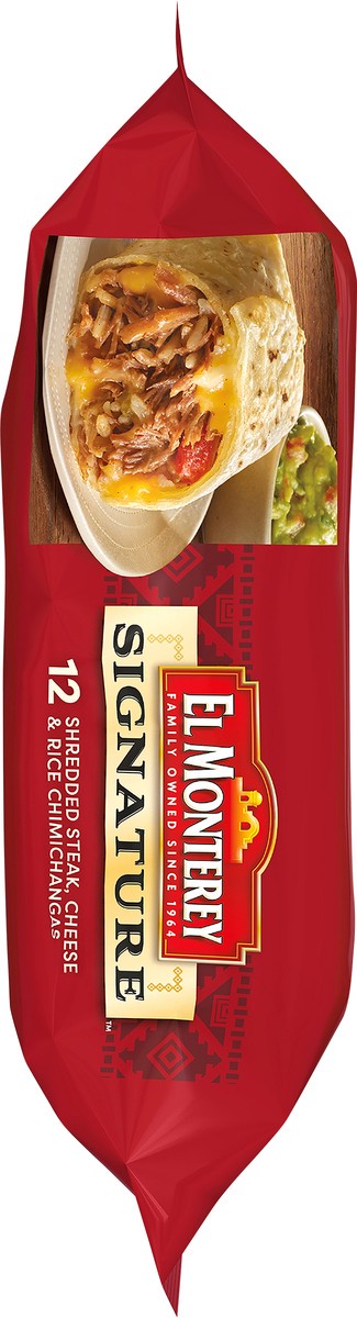 slide 5 of 7, El Monterey Signature Steak Cheese & Rice Chimichangas 12 Count - 54 Oz, 12 ct