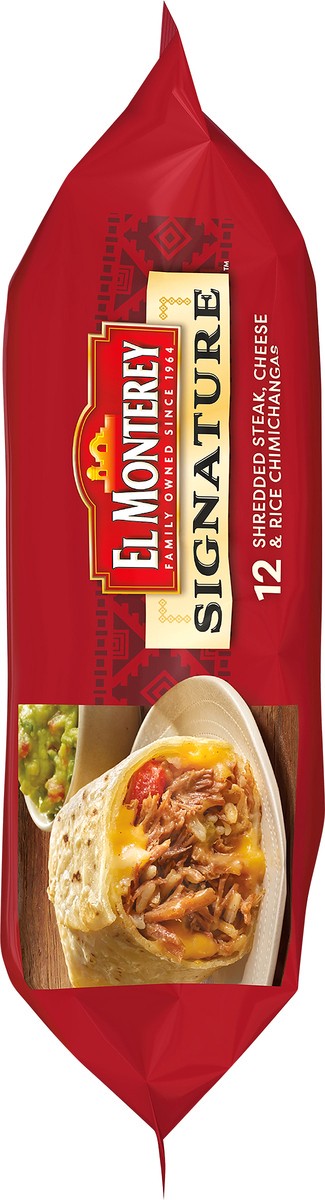 slide 3 of 7, El Monterey Signature Steak Cheese & Rice Chimichangas 12 Count - 54 Oz, 12 ct