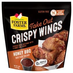 Foster Farms Take Out Honey BBQ Crispy Chicken Wings - 16 oz.