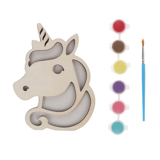 slide 1 of 4, Unicorn Layered Wood Craft Kit By Creatology, 4.4 in x 0.74 in x 6 in