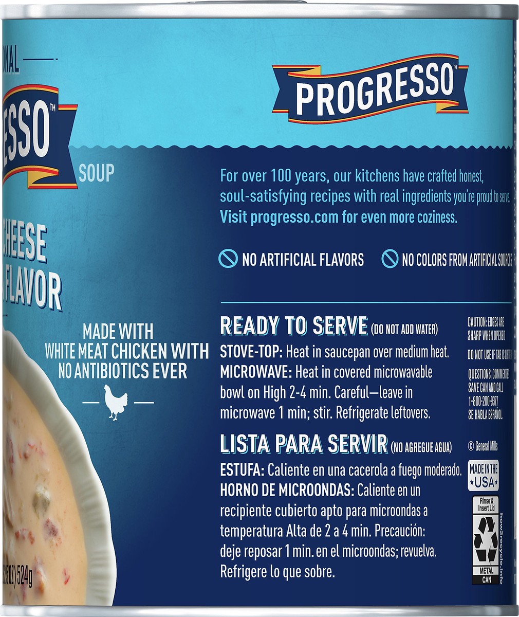 slide 9 of 12, Progresso Traditional, Chicken Cheese Enchilada Flavor Canned Soup, Gluten Free, 18.5 oz., 18.5 oz