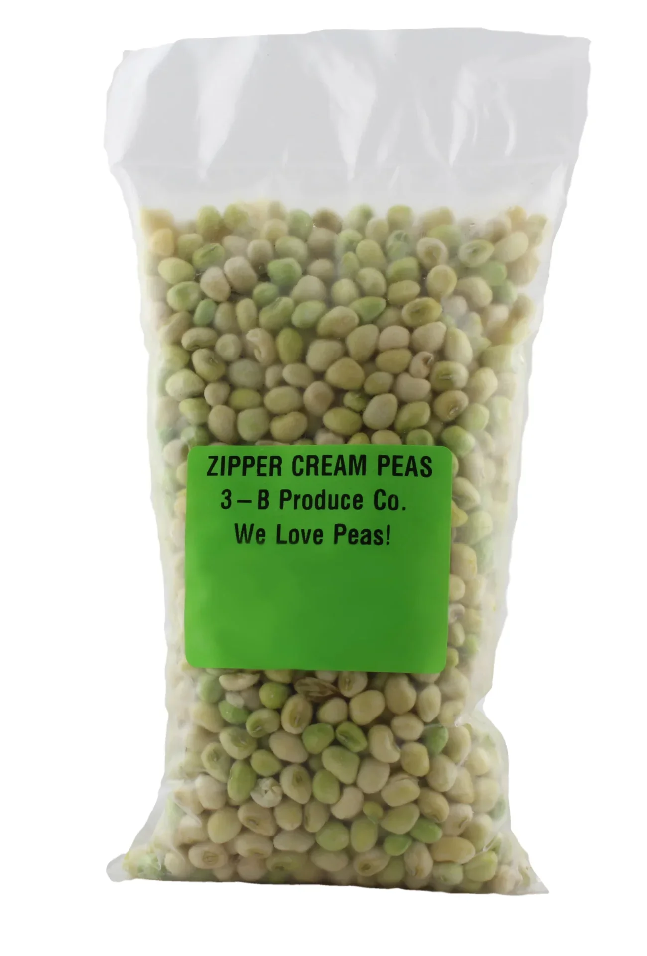 slide 1 of 1, We Love Peas! Zipper Cream Peas, 1 ct