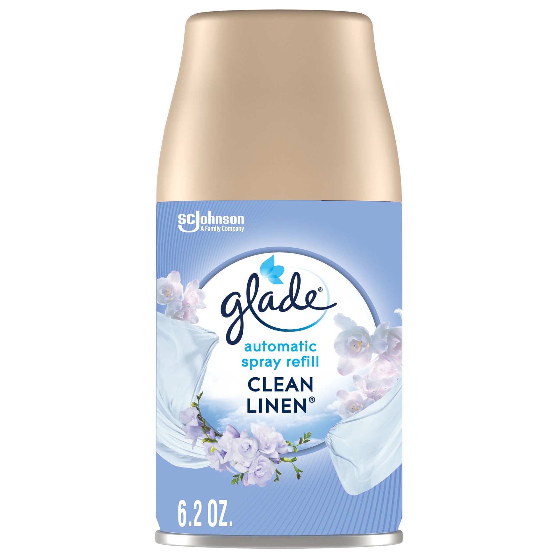 slide 2 of 5, Glade Automatic Spray Refill, Air Freshener, Clean Linen™, 6.2 oz, 6.2 oz