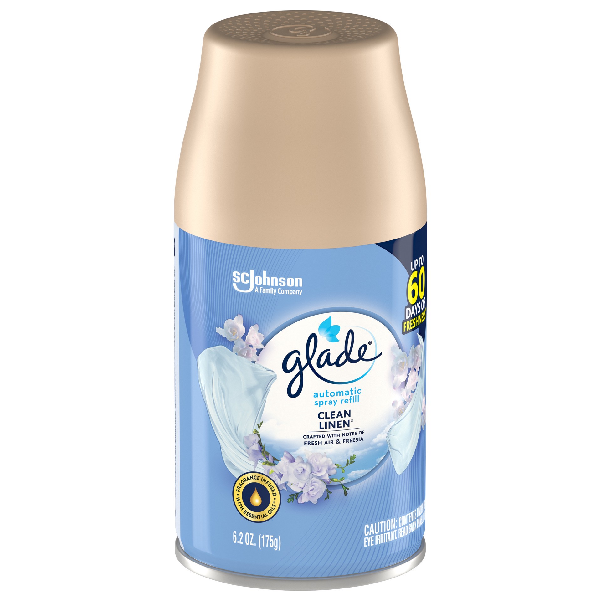 slide 4 of 5, Glade Automatic Spray Refill, Air Freshener, Clean Linen™, 6.2 oz, 6.2 oz