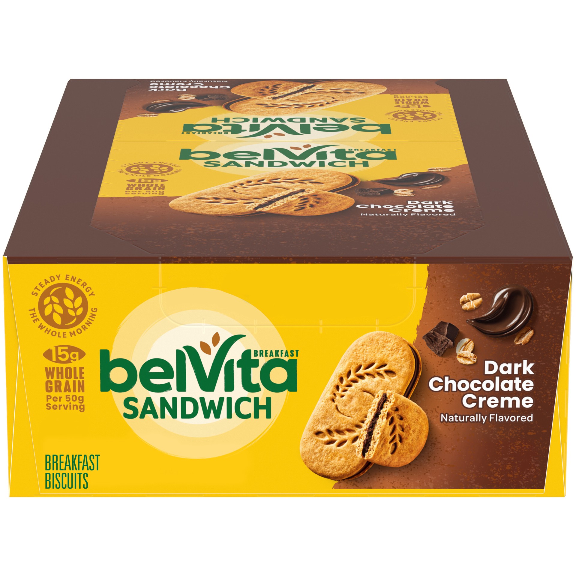 Belvita Breakfast Sandwich Dark Chocolate Creme Breakfast Biscuits, 14.08  oz - Foods Co.