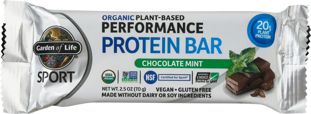 slide 1 of 9, Garden of Life Org Sport Choc Mint Bar, 2.5 oz