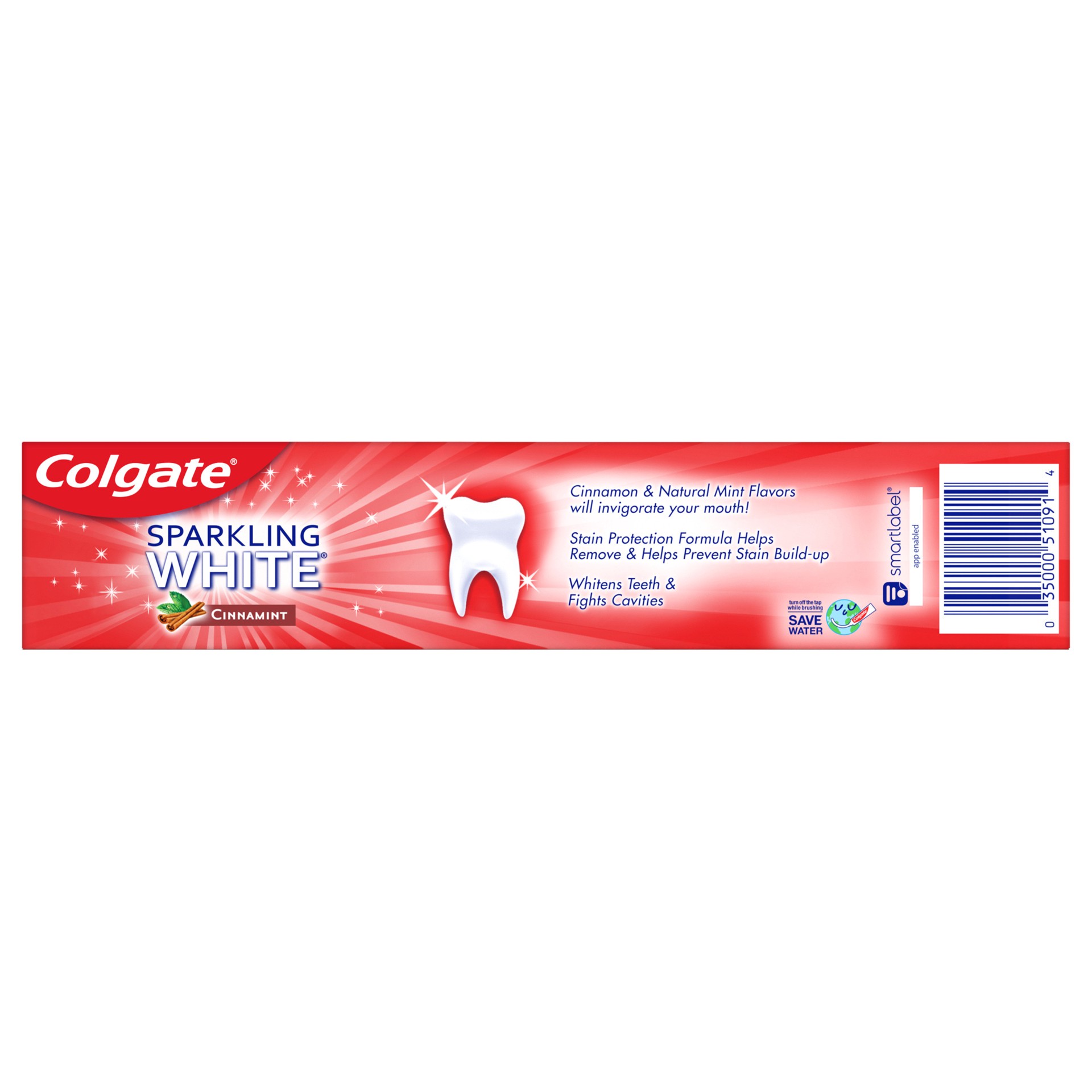 slide 4 of 5, Colgate Sparkling White Whitening Toothpaste, Cinnamon - 6 ounce (6 Pack), 6 oz