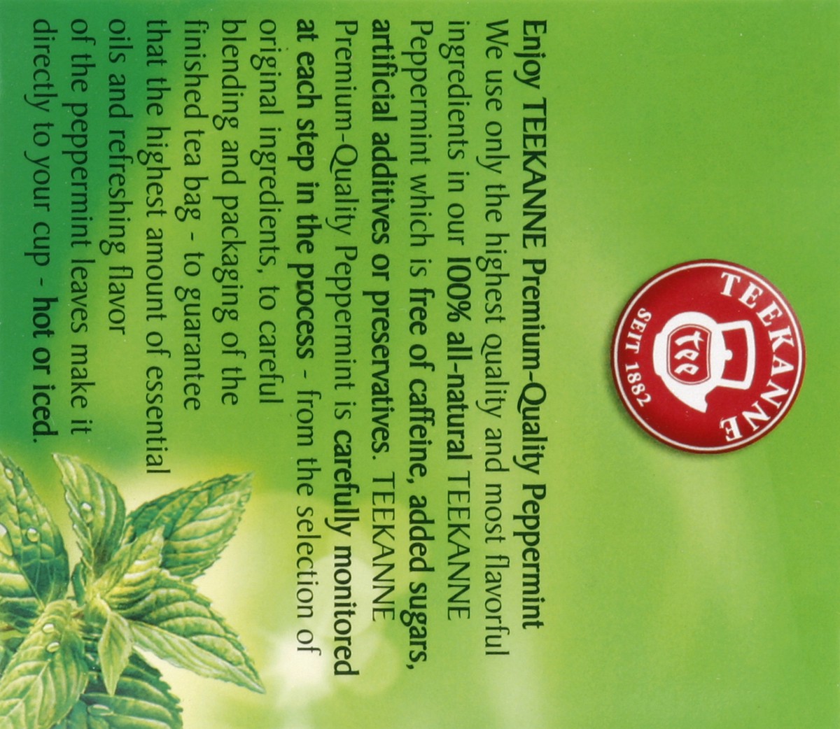 slide 2 of 5, Teekanne Peppermint Herbal Infusion Tea, 20 ct