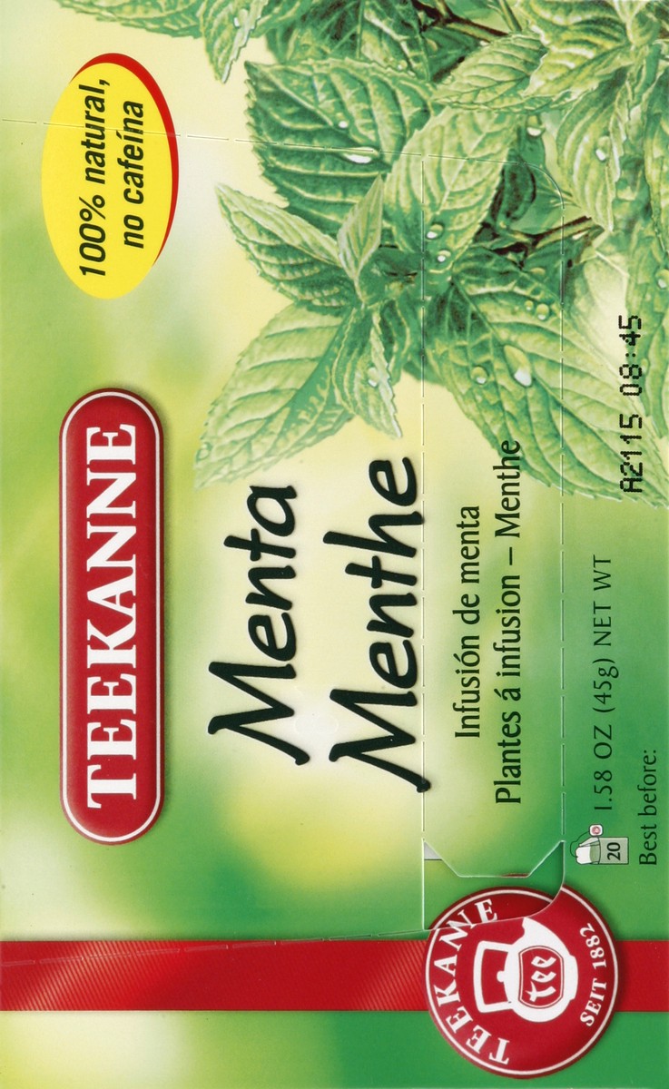 slide 5 of 5, Teekanne Peppermint Herbal Infusion Tea, 20 ct