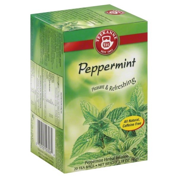 slide 1 of 5, Teekanne Peppermint Herbal Infusion Tea, 20 ct