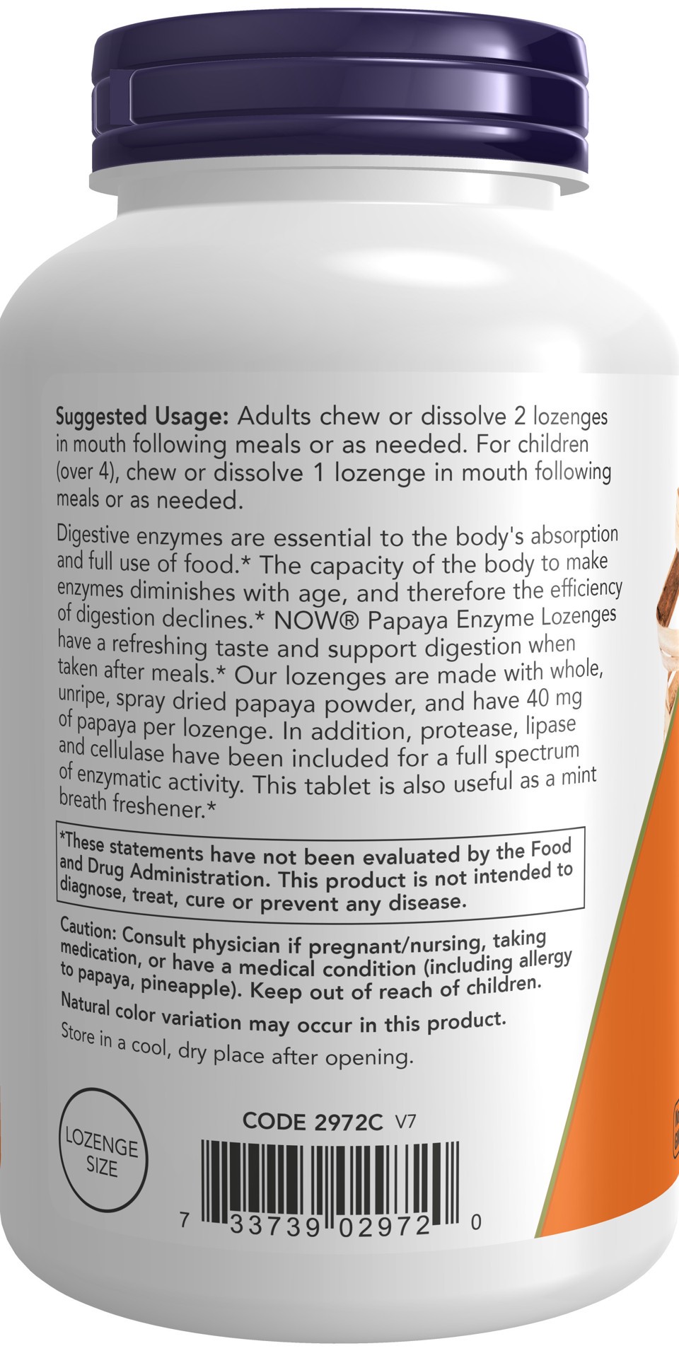 slide 2 of 4, NOW Papaya Enzyme - 360 Lozenges, 360 ct