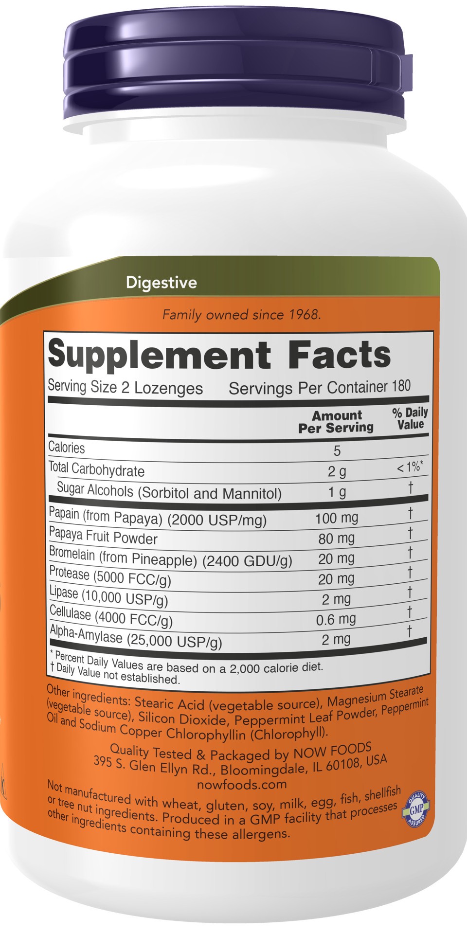 slide 3 of 4, NOW Papaya Enzyme - 360 Lozenges, 360 ct