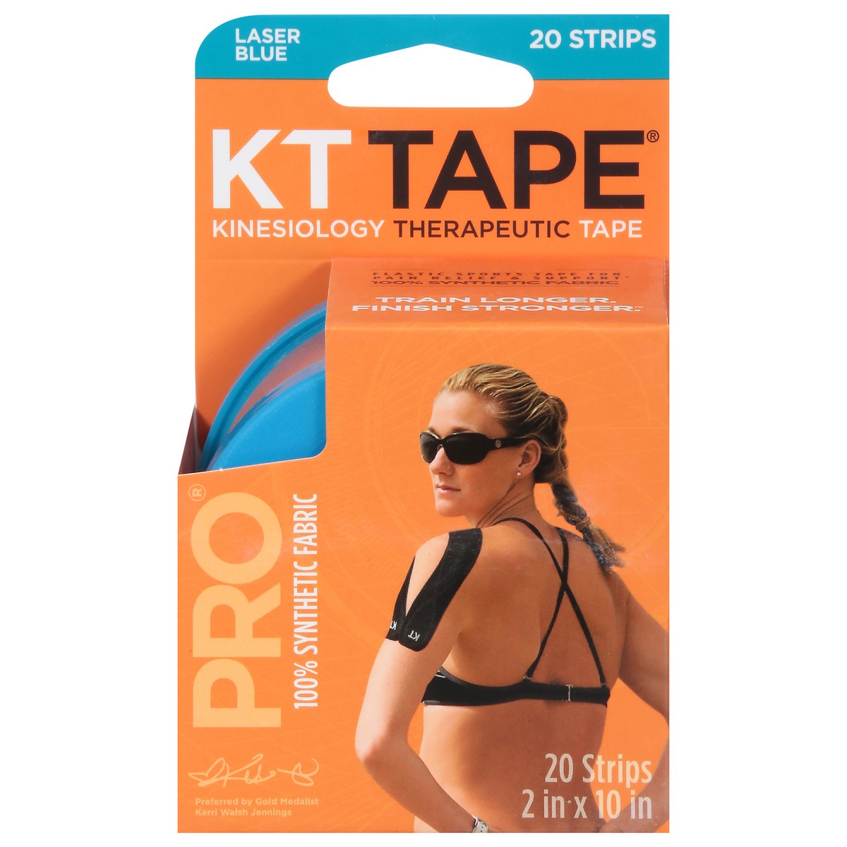 slide 3 of 9, KT Tape Laser Blue Pro Kinesiology Tape 20 ea, 20 ct